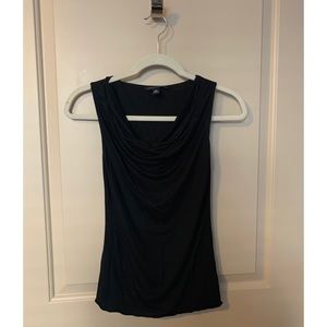 Banana Republic Black Cowl Neck Shell